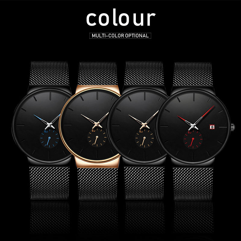 ⏳ ⌚ Zeitlich begrenzt: 50% Rabatt! Minimalistische Herrenuhr – wasserdicht, Quarzwerk, zeitloses Design ⏰ ✨