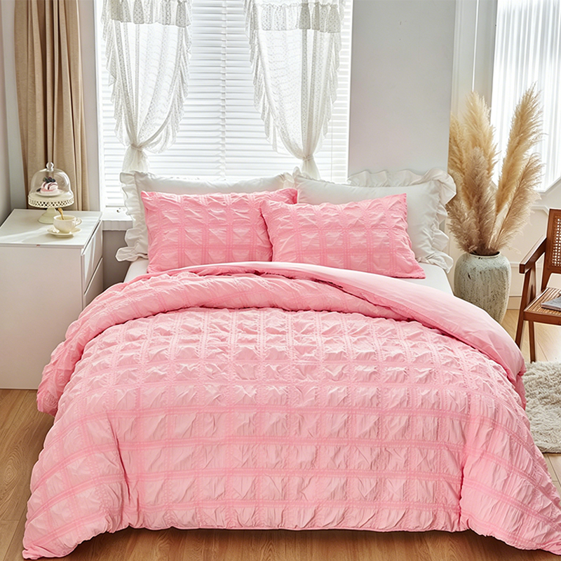 ✨ Limitiertes Sommer-Angebot: 🛋️ 3-teiliger Falten-Bettwäsche-Set, strukturiert & bügelfrei ❄️🍃