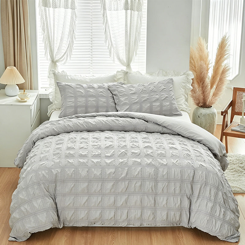 ✨ Limitiertes Sommer-Angebot: 🛋️ 3-teiliger Falten-Bettwäsche-Set, strukturiert & bügelfrei ❄️🍃