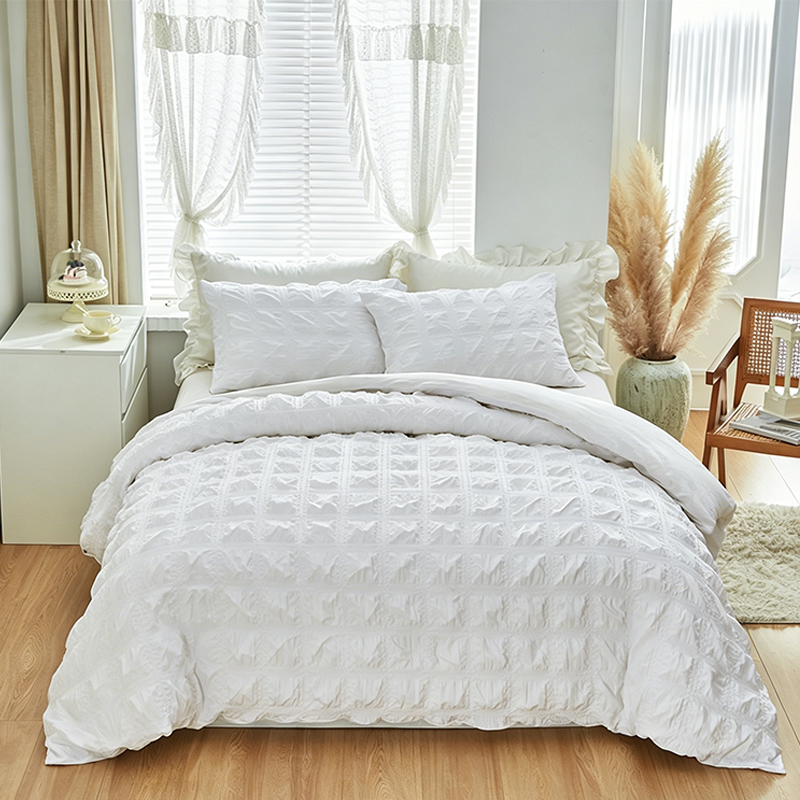 ✨ Limitiertes Sommer-Angebot: 🛋️ 3-teiliger Falten-Bettwäsche-Set, strukturiert & bügelfrei ❄️🍃
