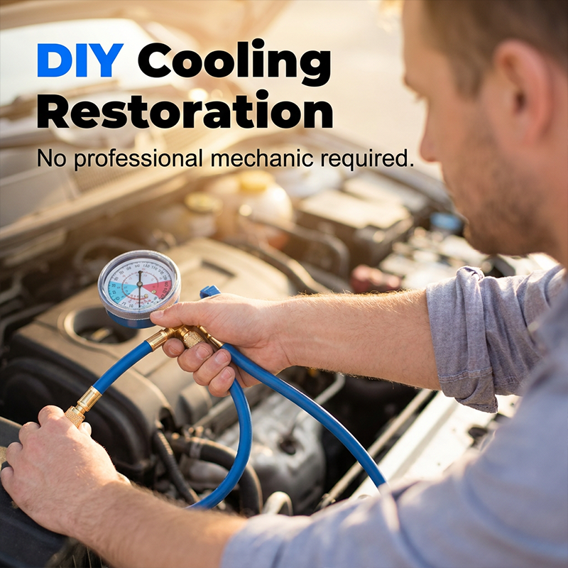 🔧 50% RABATT JETZT! ❄️ R134a-Klimafüllschlauch mit Manometer – auslaufsicher, gut ablesbar & kompatibel mit Autos, Lastwagen oder Haushaltsklimaanlagen – sicheres DIY-Nachfüllen 🚗