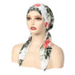 👒 NUR FÜR KURZE ZEIT: 50 % RABATT! ✨ Vorgefertigter Turban für Damen mit Blumenmuster – weich, elastisch, vielseitig 🌸