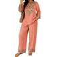 👚 50% OFF NOW! ⏳ Women's Long Sleeve Blouse & Wide-Leg Pants Set – Flowy, elegant & lightweight – perfect for work, brunch or travel – chic 2-piece style 🌸