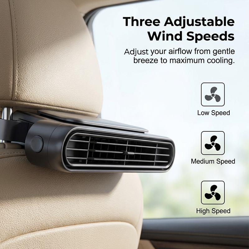 Wiederaufladbarer Autositzventilator