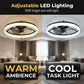 💨💡 50% RABATT! Moderner leiser Deckenventilator mit LED-Beleuchtung – 3 Geschwindigkeiten, Fernbedienung & energieeffizient – Perfekt für Schlaf- & Wohnzimmer ✨