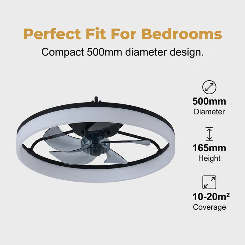 💨💡 50% RABATT! Moderner leiser Deckenventilator mit LED-Beleuchtung – 3 Geschwindigkeiten, Fernbedienung & energieeffizient – Perfekt für Schlaf- & Wohnzimmer ✨