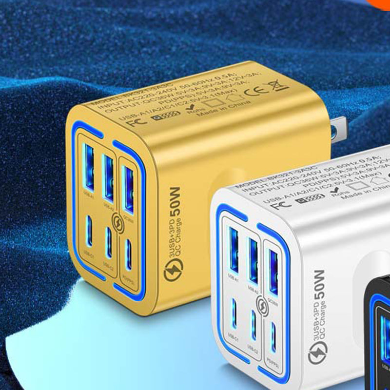 🔥While Supplies Last 40% OFF!🎉 50W 6-Port USB C Wall Charger