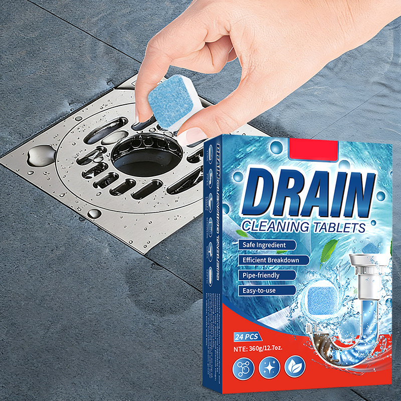 ✨ 2 KAUFEN, 1 GRATIS! 🚰 Rohrreinigungstabletten – Schnell wirkender Abflussreiniger – Sicher für Rohre, entfernt Haare und Fett – keine Beschädigung der Leitungen 🔧
