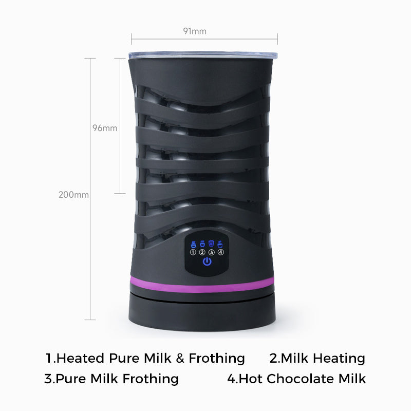 ☕ JETZT 50 % RABATT! 💨 Elektrischer Milchaufschäumer mit Dampffunktion, 600 ml, automatischer Milchaufschäumer & -erwärmer, leise, automatische Abschaltung