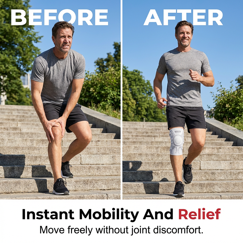 🦵 50% RABATT! 💪 Intelligente Kniebandage – Verstellbare Kompression & ergonomisch ✨