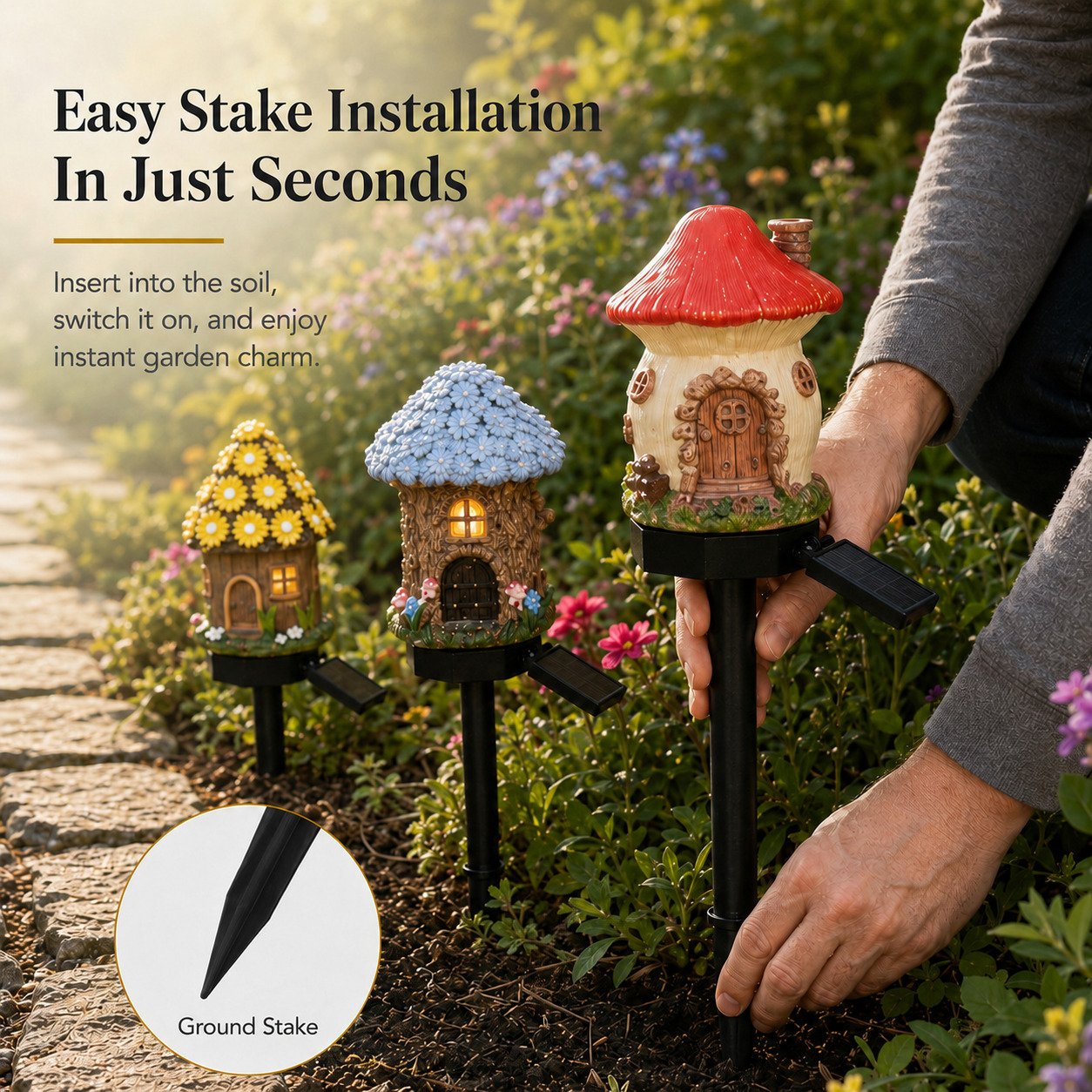 ⏳ Zeitlich begrenztes Sonderangebot ⏰Märchenhafte Solar-Gartenleuchte im Pilzhäuschen-Design