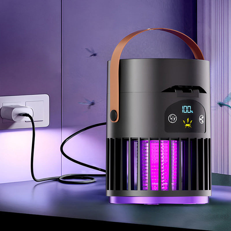 Tragbarer, wiederaufladbarer Ventilator mit UV-Insektenvernichter