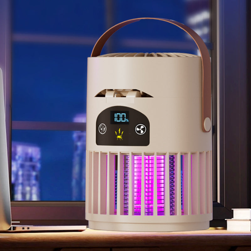 Tragbarer, wiederaufladbarer Ventilator mit UV-Insektenvernichter