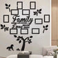 👨‍👩‍👧‍👦🏡✨3D Stammbaum Fotorahmen Wandaufkleber | Selbstklebender Familienbaum Wanddeko