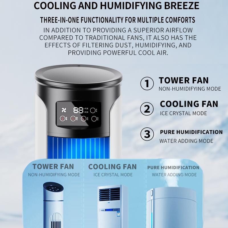❄️3-in-1-USB-Tischventilator mit Wasserkühlung