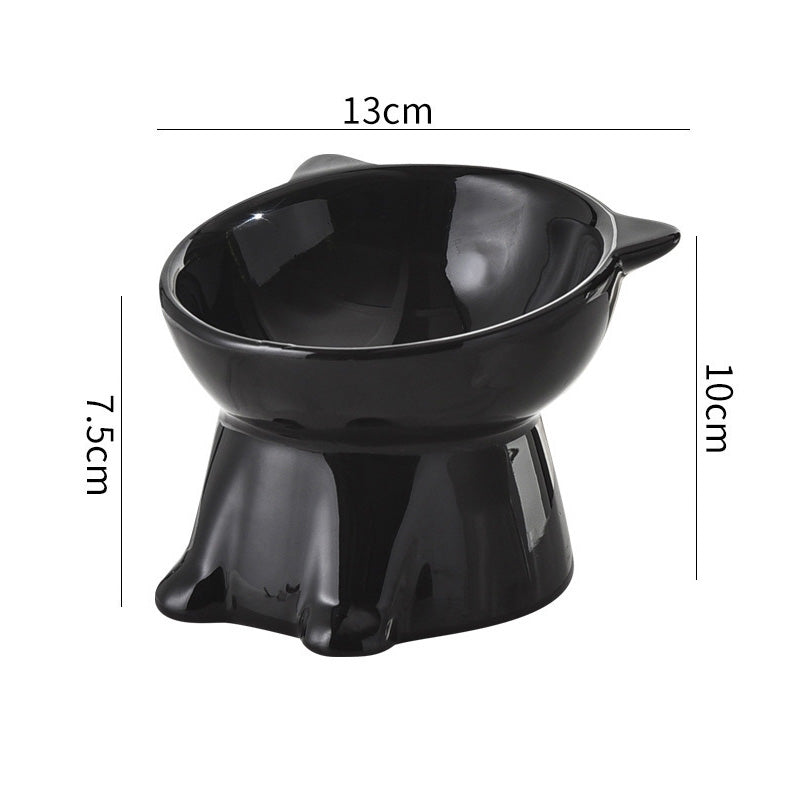 🐱 Erhöhter Kunststoff-Fressnapf für Katzen 🥣 Ergonomisches Design für Komfort beim Fressen
