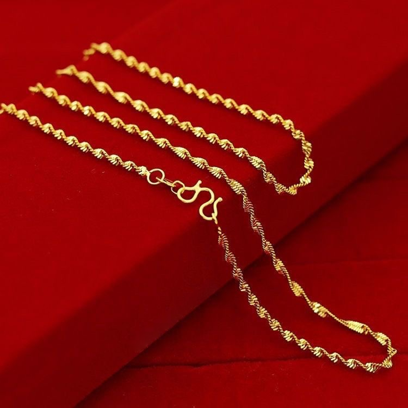 Elegante Halskette mit vierblättrigem Kleeblatt in Tropfenform