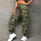 Damen Cargo-Jogginghose im Camouflage-Look