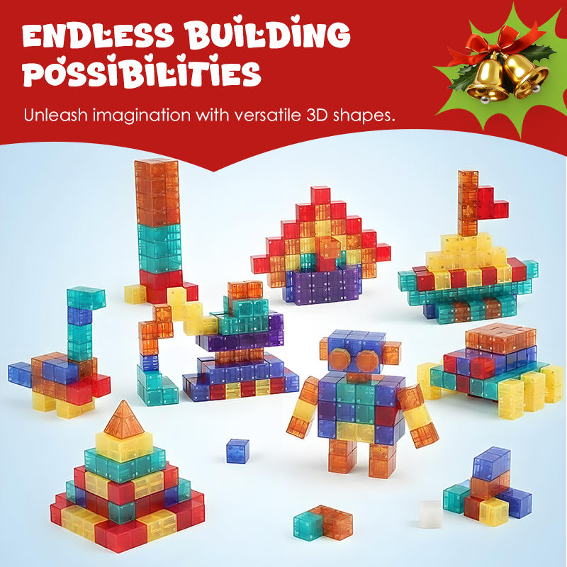 📢📢50 % Rabatt!!🥳🏰Magnetische Bausteine für Kinder – 150-teiliges STEM-Spielzeug ab 3 Jahren 🧲🧠