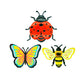 🐝 LIMITIERTE AKTION: 50 % RABATT! ✨ 3D-Insekten-Wanddekoration – Biene, Schmetterling, Marienkäfer, wetterbeständig