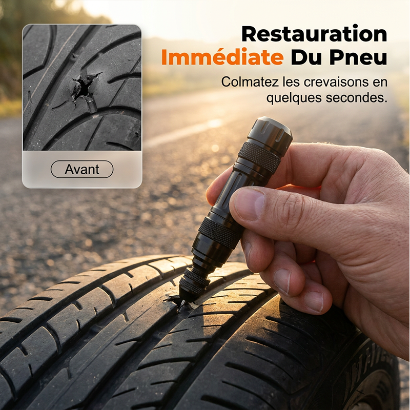 📢📢 50% RABATT! ⏰ Tubeless Tire Repair Kit – Alu-Koffer – Reifenpanne? In Minuten selbst reparieren. 🔧⚡