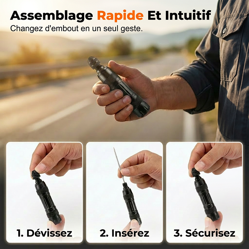 📢📢 50% RABATT! ⏰ Tubeless Tire Repair Kit – Alu-Koffer – Reifenpanne? In Minuten selbst reparieren. 🔧⚡