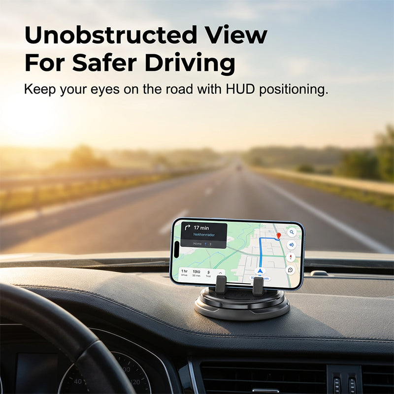 🚗 360° Rotation Handyhalter fürs Armaturenbrett – stabiler Halt, sichere Befestigung & perfekt für Navigation, Freisprechen & Streaming
