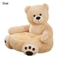 🧸 Plüsch-Teddybär-Kindersofa – weiches Cartoon-Tier-Sitzkissen mit Rückenlehne für Kinder