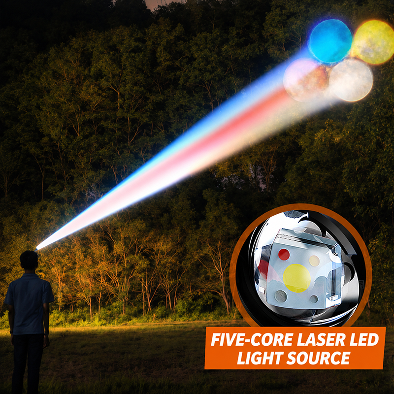 🔦 JETZT 50% RABATT! ✨ Wiederaufladbare 5-Farben-LED-Stirnlampe – Bewegungssensor & Angel-/UV-Modi 💡