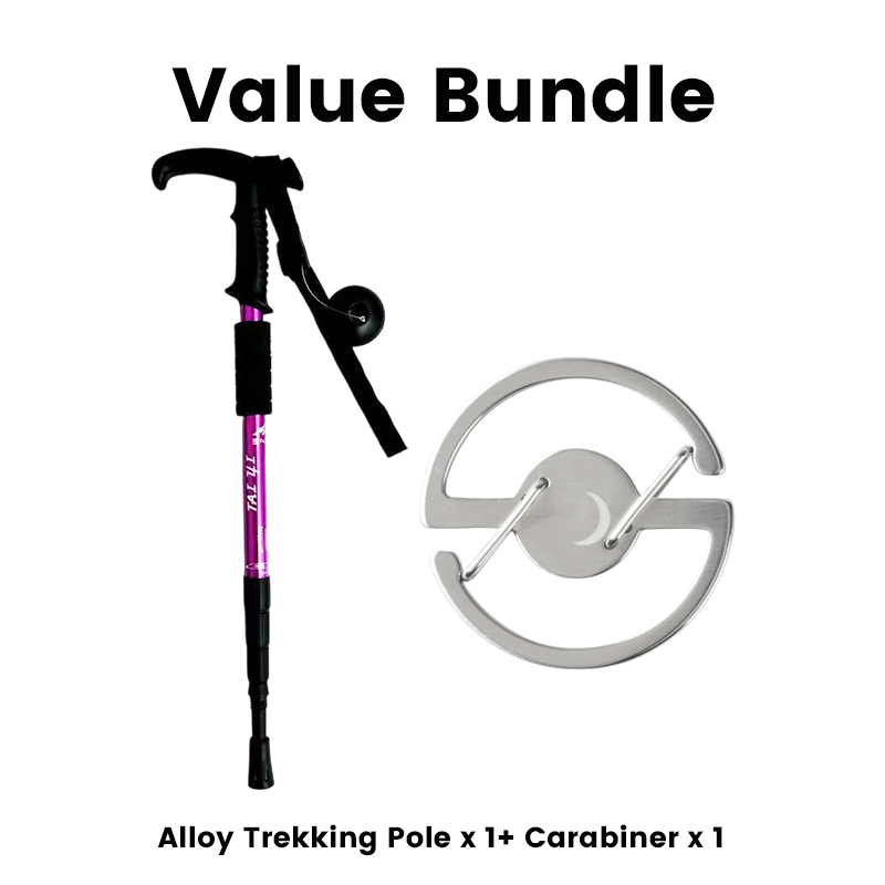 🔥Adjustable Aluminum Alloy Trekking Pole