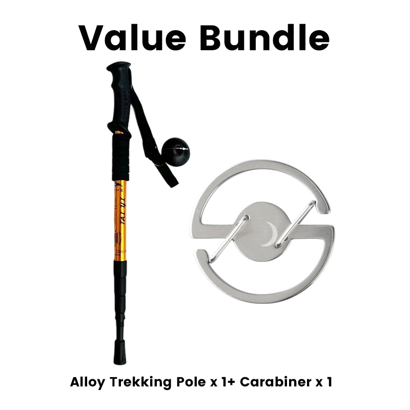 🔥Adjustable Aluminum Alloy Trekking Pole