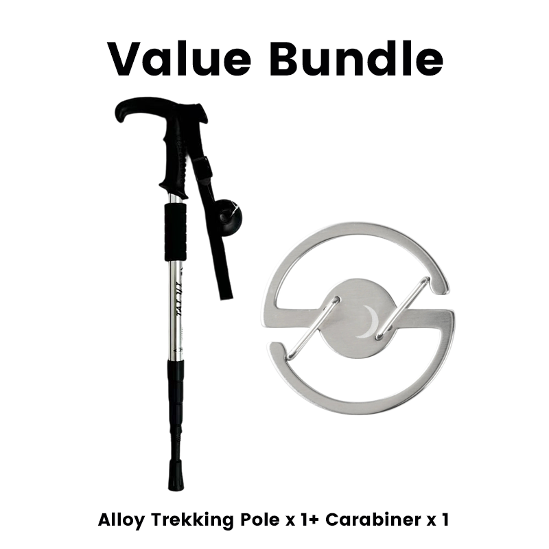 🔥Adjustable Aluminum Alloy Trekking Pole