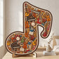 🧩Holzpuzzle mit Notenmotiven – aus umweltfreundlichem Material, wunderschönes Deko-Stück. Tolles Geschenk für Musiker und Puzzle-Fans! 💚🌟