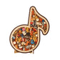 🧩Holzpuzzle mit Notenmotiven – aus umweltfreundlichem Material, wunderschönes Deko-Stück. Tolles Geschenk für Musiker und Puzzle-Fans! 💚🌟