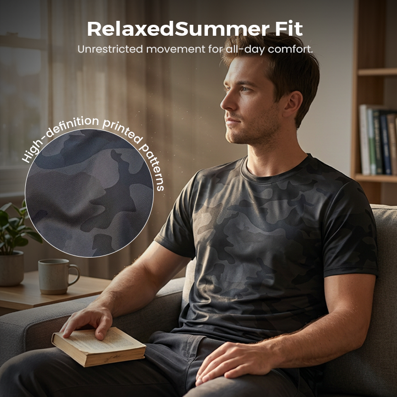 👕 50% RABATT! 🌿 Schnelltrocknendes Camouflage-Sport-T-Shirt für Herren – Atmungsaktiv & leicht – Feuchtigkeitsableitend, ideal für Fitnessstudio, Laufen oder Outdoor-Aktivitäten 💪