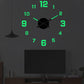 3D DIY Leuchtende Acryl-Wanduhr Set zur Selbstmontage