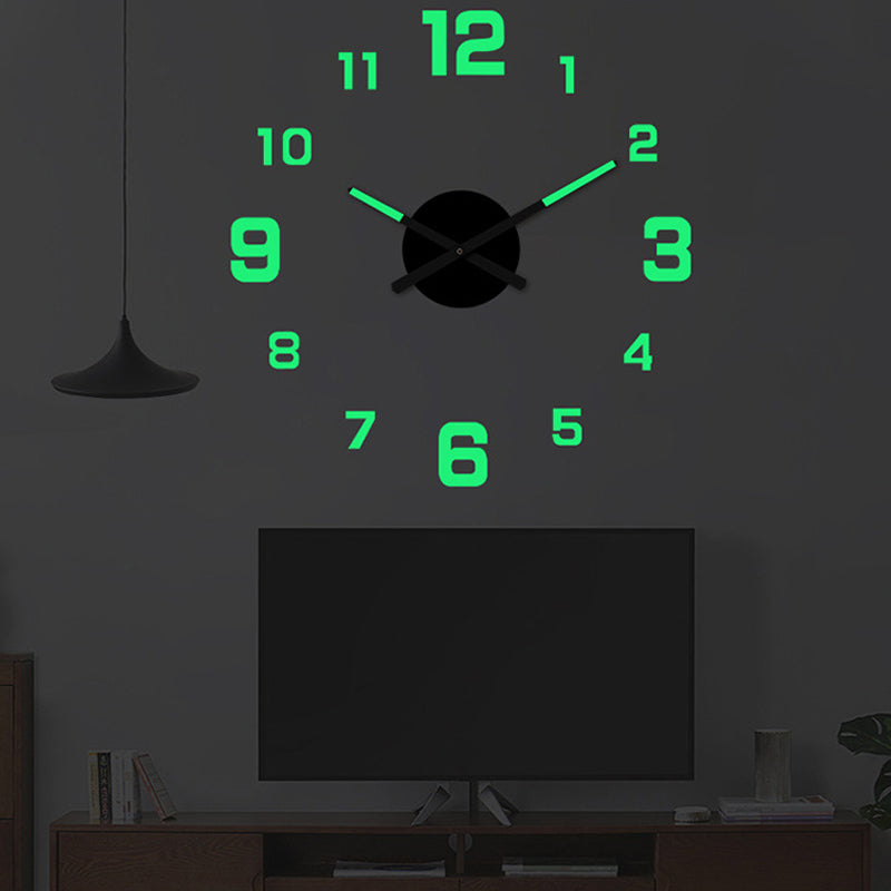 3D DIY Leuchtende Acryl-Wanduhr Set zur Selbstmontage