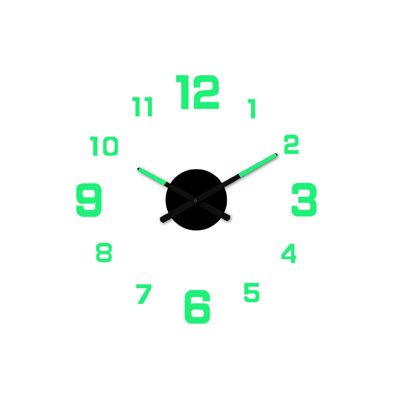 3D DIY Leuchtende Acryl-Wanduhr Set zur Selbstmontage