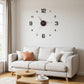 3D DIY Leuchtende Acryl-Wanduhr Set zur Selbstmontage