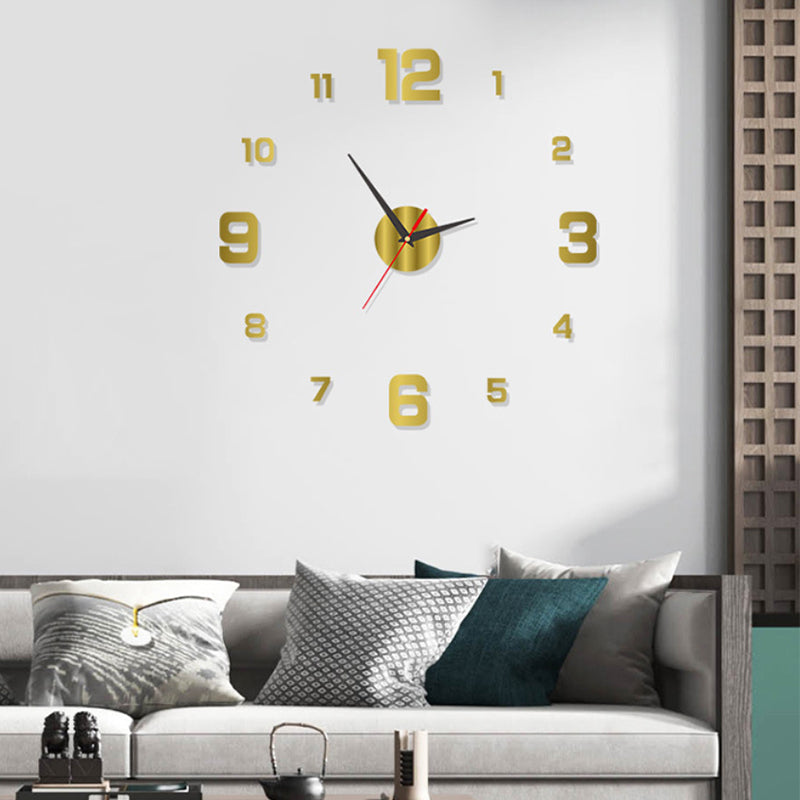 3D DIY Leuchtende Acryl-Wanduhr Set zur Selbstmontage