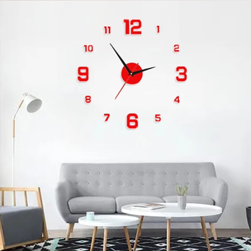 3D DIY Leuchtende Acryl-Wanduhr Set zur Selbstmontage