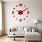 3D DIY Leuchtende Acryl-Wanduhr Set zur Selbstmontage