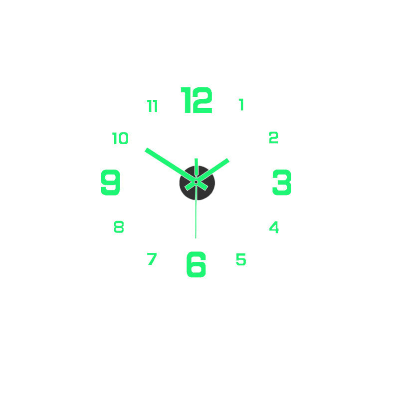 3D DIY Leuchtende Acryl-Wanduhr Set zur Selbstmontage