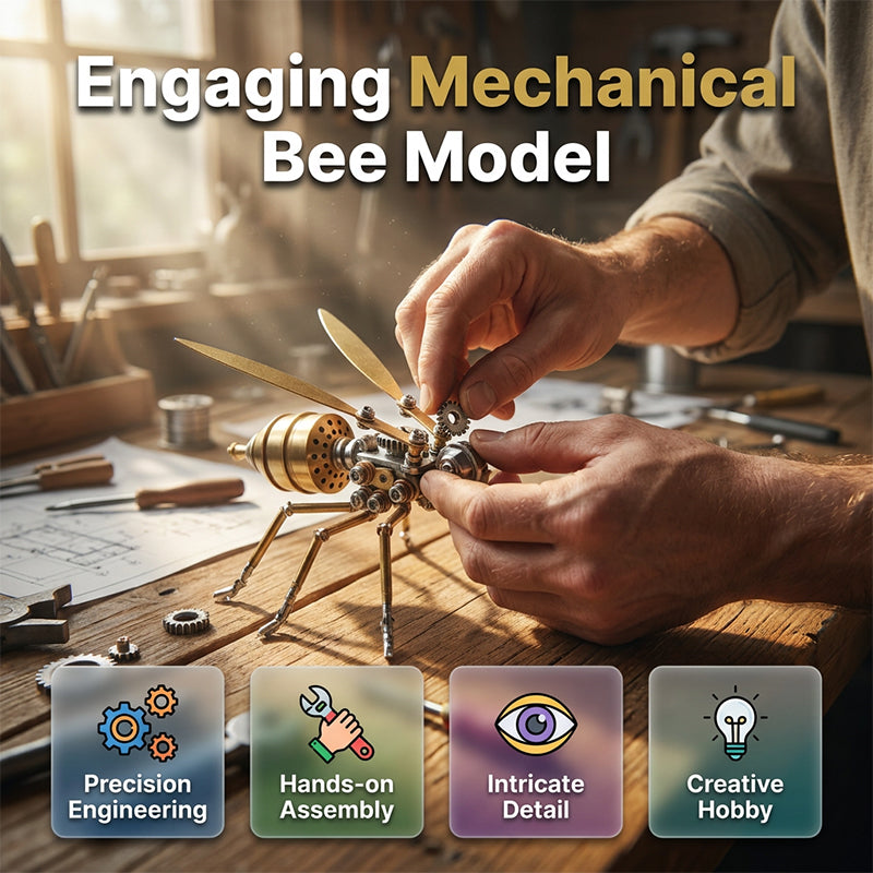 🐝 3D Metall-Bienen-Puzzle-Bausatz zum Zusammenbauen