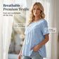👚 50% OFF NOW! 🌸 Women's Short Sleeve Tiered Tunic Top – Lightweight & flowy – Perfect for summer layering or casual chic – comfortable and feminine ✨🌿