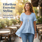 👚 50% OFF NOW! 🌸 Women's Short Sleeve Tiered Tunic Top – Lightweight & flowy – Perfect for summer layering or casual chic – comfortable and feminine ✨🌿