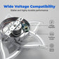 💡LED Deckenventilator mit Fernbedienung, geräuschloser reversibler Gleichstrommotor, modernes dimmbares Einbauleuchten für Schlafzimmer und Wohnzimmer✨