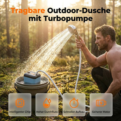 Tragbare elektrische Dusche für Camping und Wohnheime