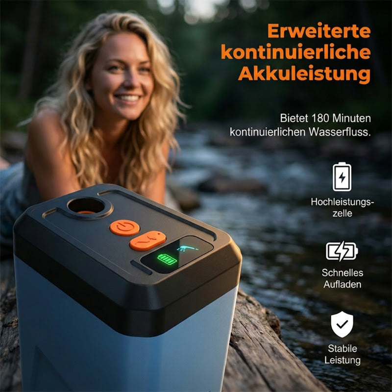 Tragbare elektrische Dusche für Camping und Wohnheime