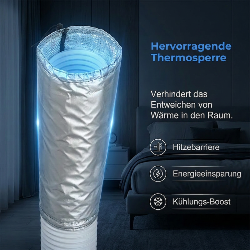 Schlauchabdeckung für mobile Klimageräte